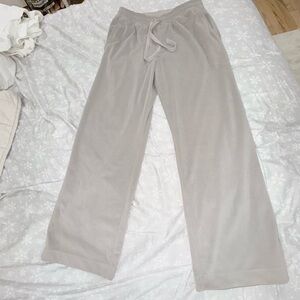 Women's Beige Lounge Pants ribbed YPB MEDIUM